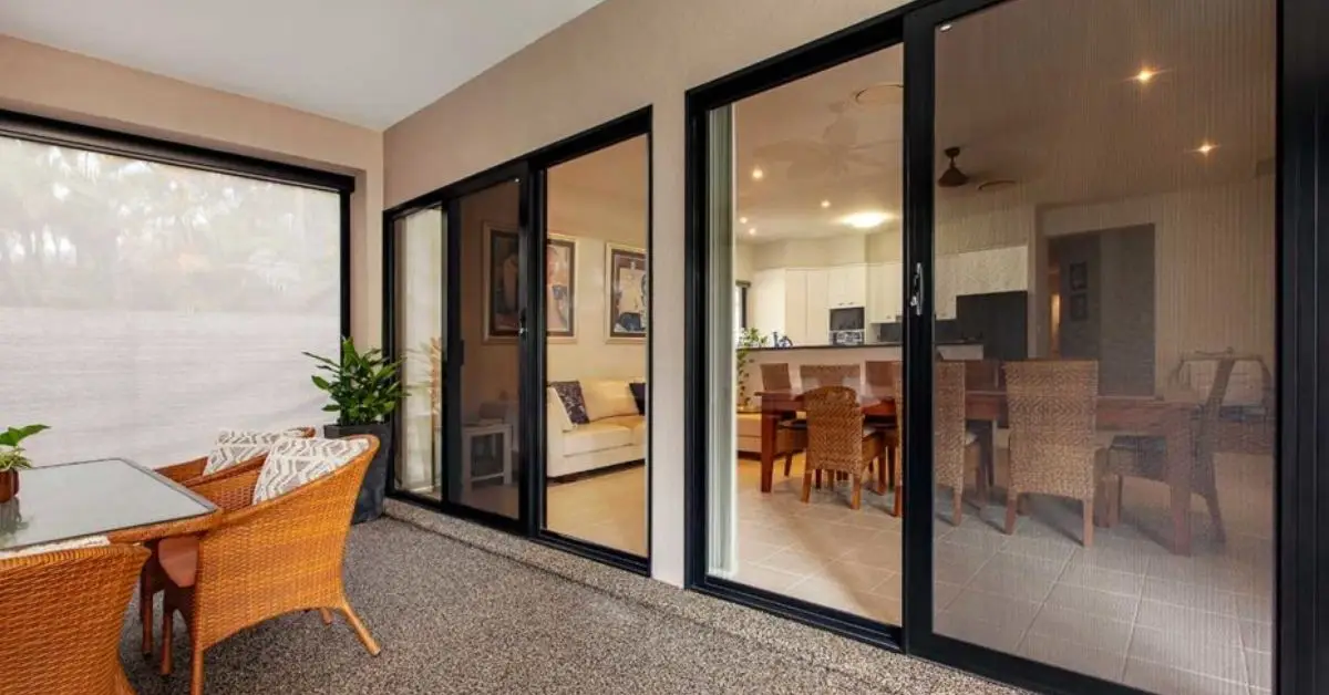 Protect back door from burglars