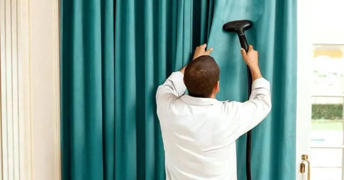 remove dust from curtains without taking down