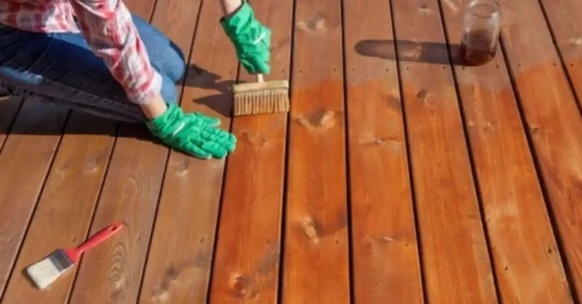 Best time to stain a deck