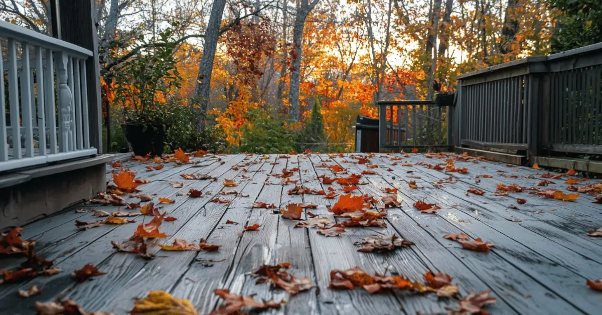 Best time to stain a deck
