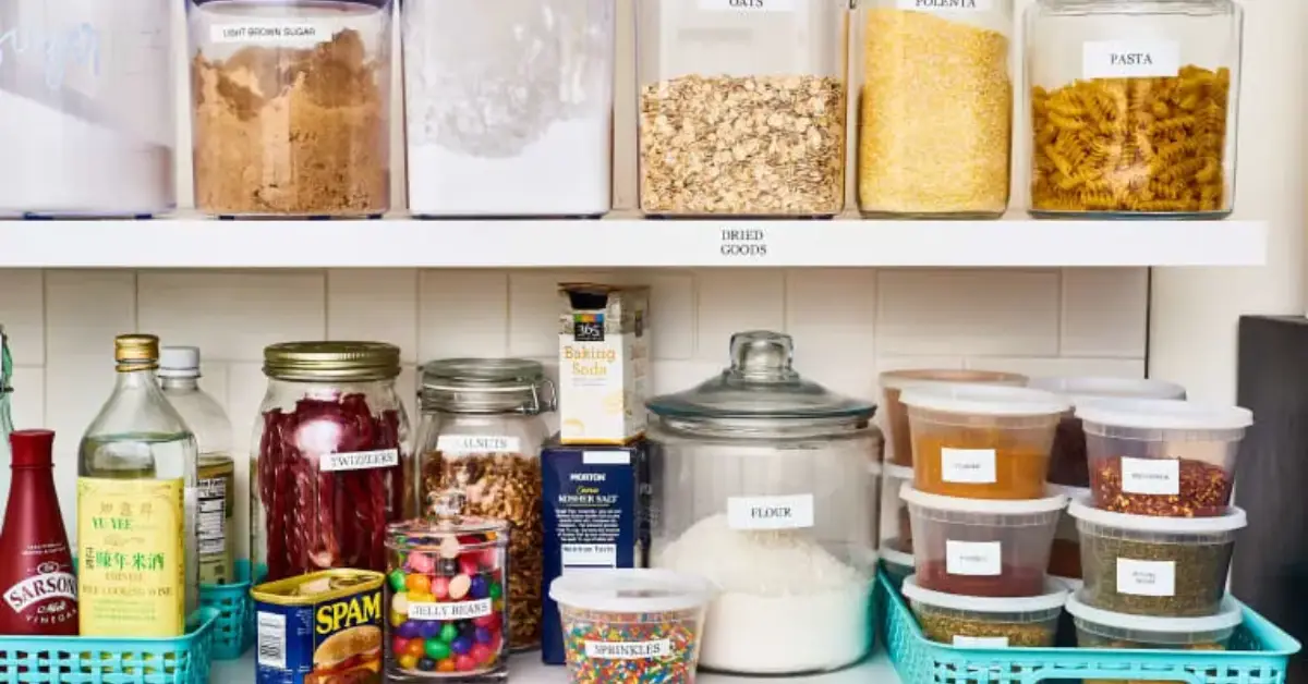 How to use school supplies to organize kitchen